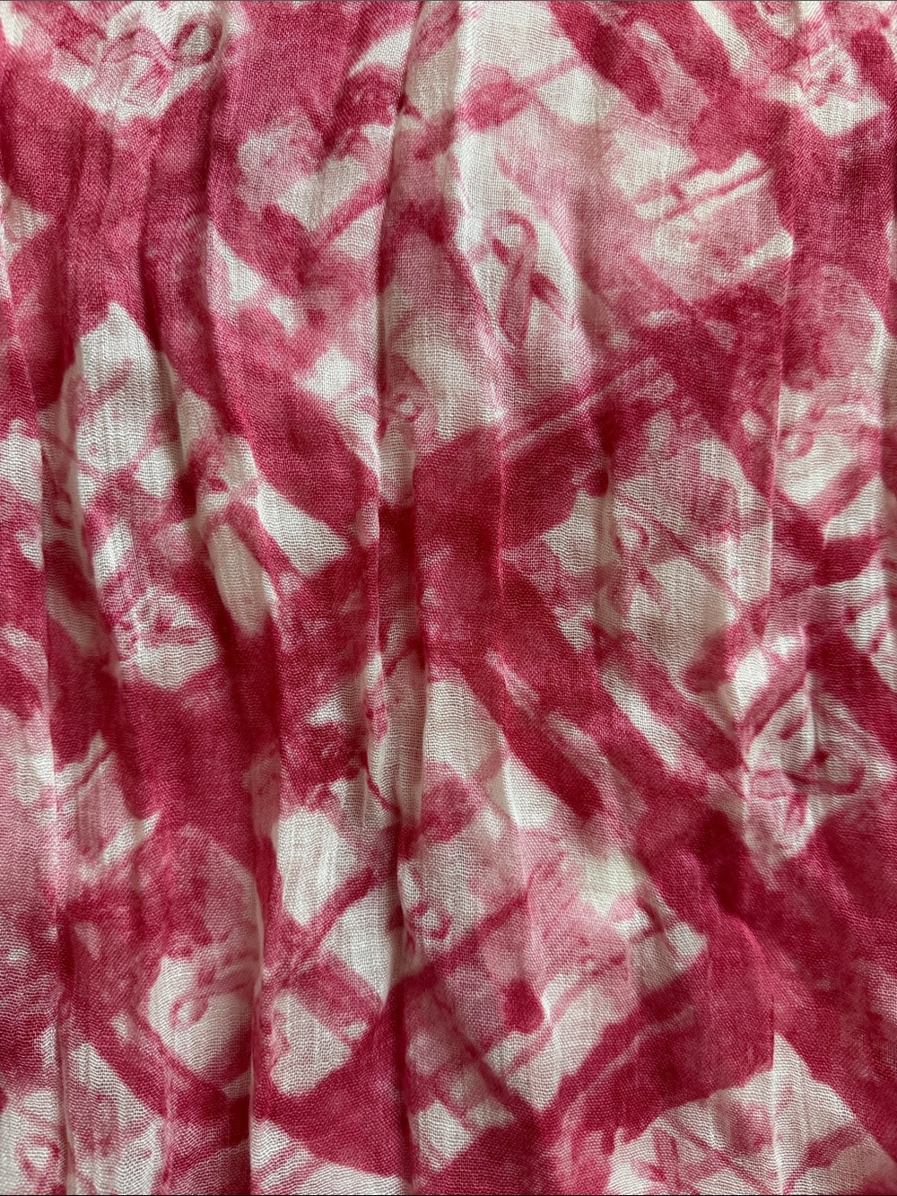 Women’s Pink Tie-Dye Scarf- breast cancer scarf